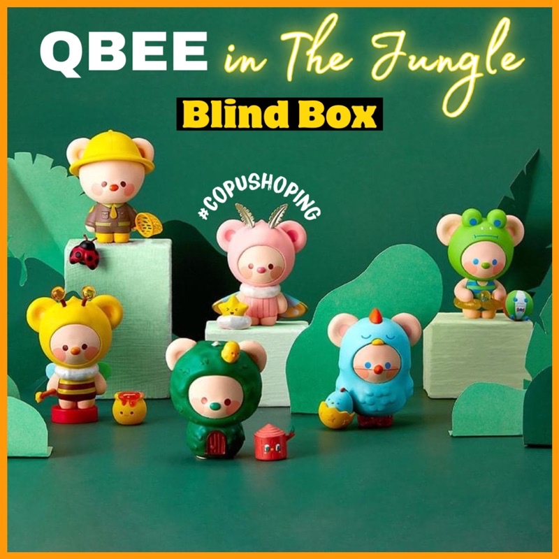 (Blind box - Hộp mù) Mô hình QBEE in The Jungle Series