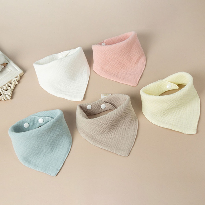 Yếm Ăn Cotton Mềm Mại Hình Tam Giác Dành Cho Bé