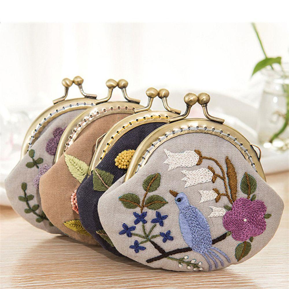 BORAG Embroidery Starter Kit Women Gift Needlework Handmade Flower Patterns