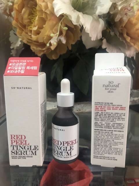 Red Peel Tingle Serum – Thay da sinh học, không bong tróc da