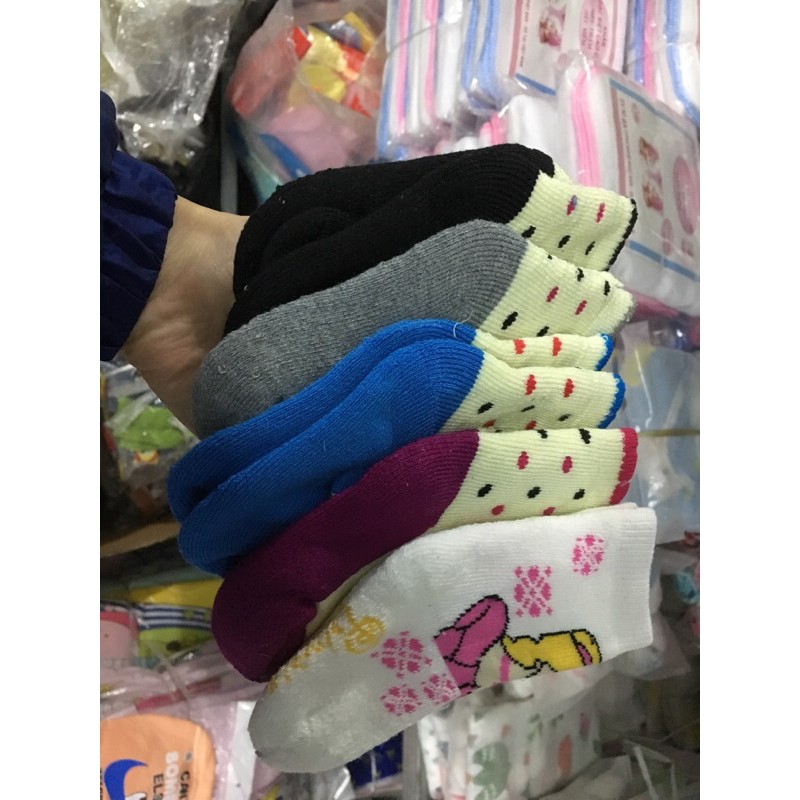 Tất len xù dày, cao cổ cho bé S.M.L