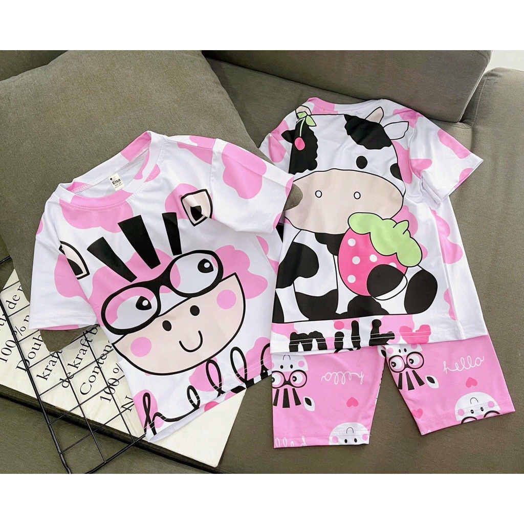 Bộ Đồ Bé Gái In Hình 3D.Bộ Lửng (8-40kg) chất liệu mềm mịn thoáng mát in hình 3D Dễ Thương HOT TREND #2022###