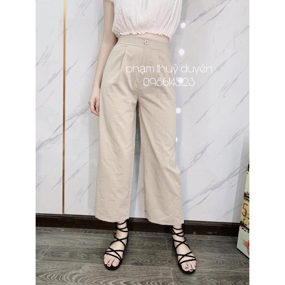 Quần Đũi Đính Cúc Ống Rộng 909 ( Kèm Ảnh Thật )_Xưởng May Quang Anh