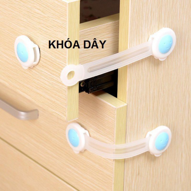Bộ 02 chiếc dây khoá cửa tủ lạnh, tủ đồ CAO CẤP, ăn toàn cho bé - Soleil Home
