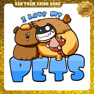 Áo thun i love my pet - luca3004