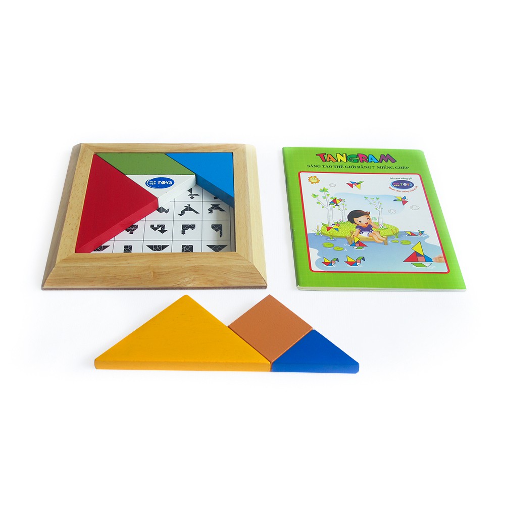 Đồ chơi gỗ Winwintoys - Tangram, đơn 60172