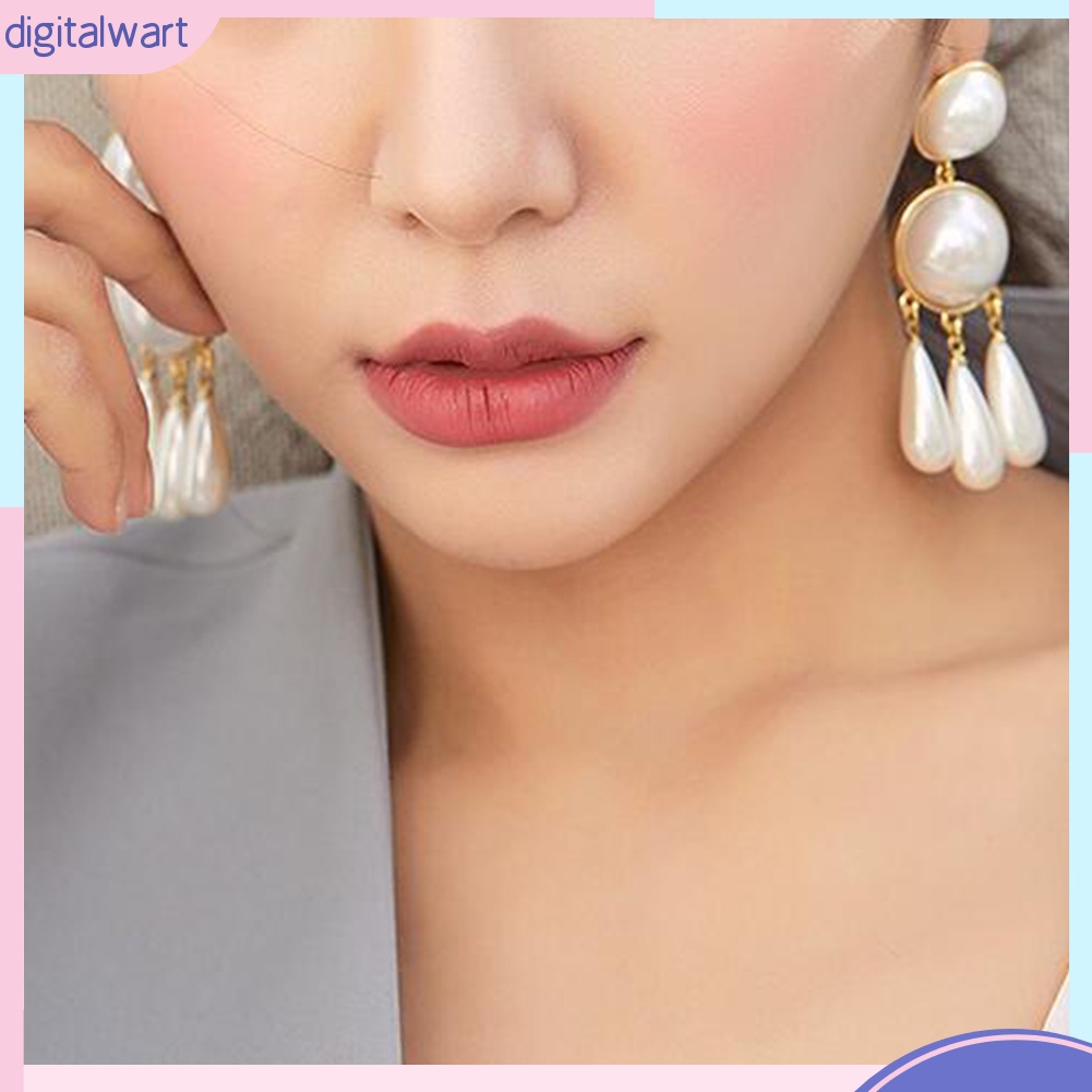 Đôi Bông Tai Đính Ngọc Trai Kiểu Dáng Trẻ Trung Cho Nữ