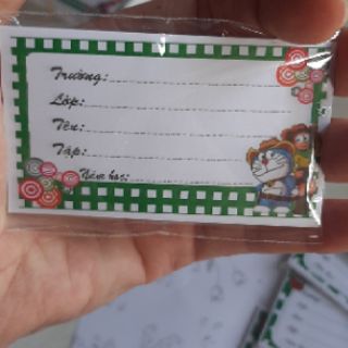 5 xấp nhãn vở decal