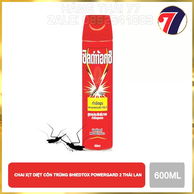 Chai xịt MUỖI Shieldtox 600ml Thái Lan - Nhập khẩu chính hãng.