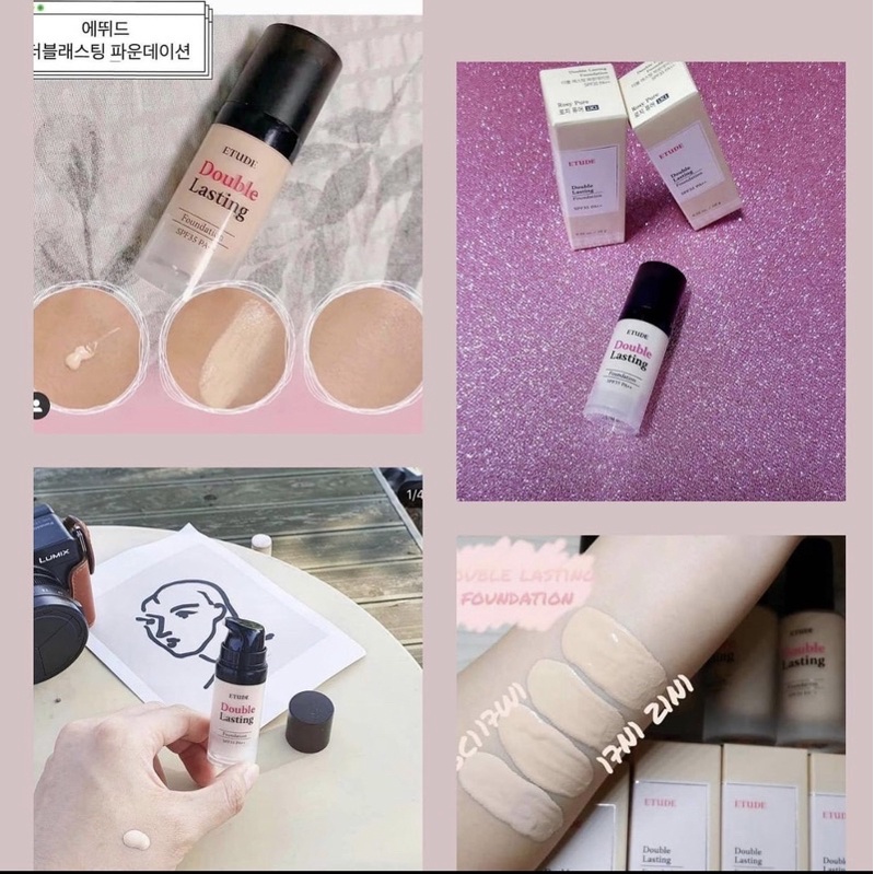 MINISIZE Kem nền EtHouse Double Lasting Foundation SPF35/PA++ 10g