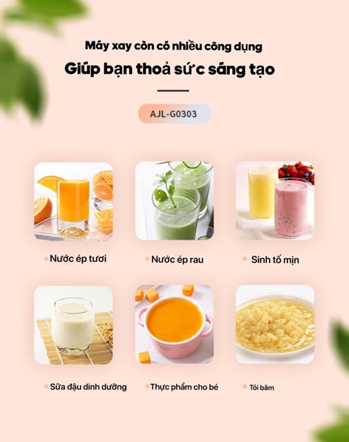 [HÀNG LOẠI 1] Máy Say Sinh Tố Không Dây Cầm Tay Juice Cup 300ml Hot Trend 2020 Siêu Tiện Lợi, Pin Sạc Dung Lượng Lớn