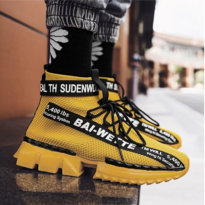 Giày sneaker nam cổ cao hàng cao cấp xả kho