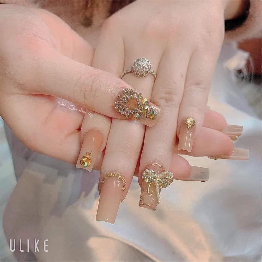 Charm bông đá cao cấp trang trí móng sang chảnh mã 46