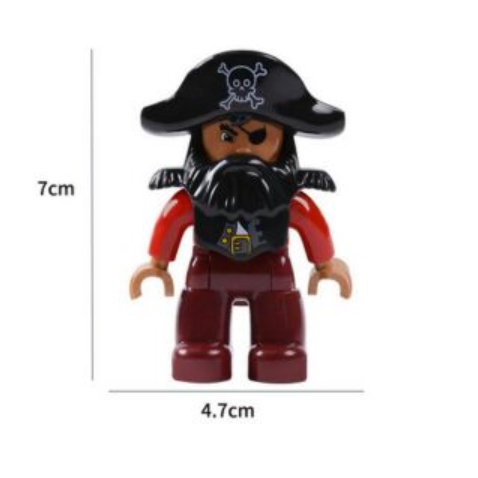Mô Hình đồ chơi Lắp Ráp nhân vật tương thích duplo Nhân Vật Hoạt Hình thuyền trưởng cảnh sát