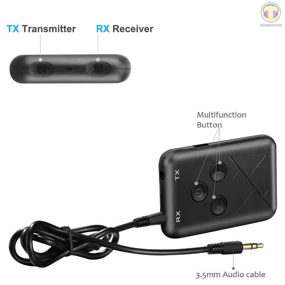 Đầu Chuyển Đổi Âm Thanh Kr-tx10 Usb Bt 2 Trong 1