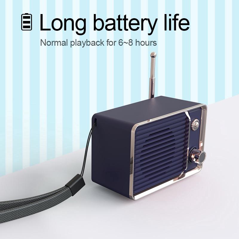 Loa Bluetooth không dây mini phong cách retro