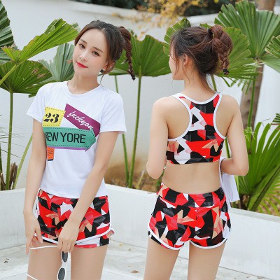 Bộ đồ bơi nữ 3 mảnh kiểu Hàn Quốc trẻ trung