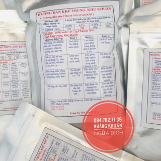 Cloramin B - Chlorin 70% Giải Pháp Ngừa Dịch - Khử Trùng ( có Clip nhà thuốc hướng dẫn sử dụng phun khử trùng)