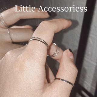 Set 10 Nhẫn Dạng Mảnh Cho Nam Nữ Unisex Phụ Kiện Thời Trang Phong Cách Tối Giản RG005