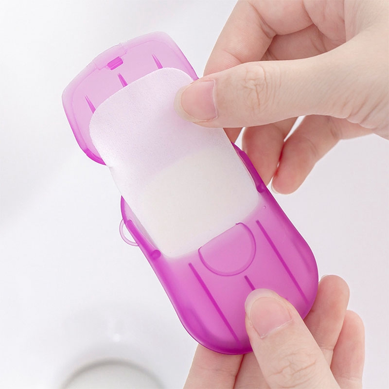 Hộp 20 xà phòng giấy Mini tiện lợi khi đi du lịch | BigBuy360 - bigbuy360.vn