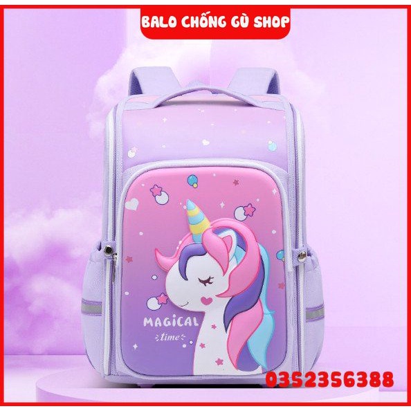 Balo chống gù tiểu học cho bé trai gái, Cặp sách đi học nam nữ cấp 1 hàng cao cấp mẫu mới nhất, ba lô cho bé