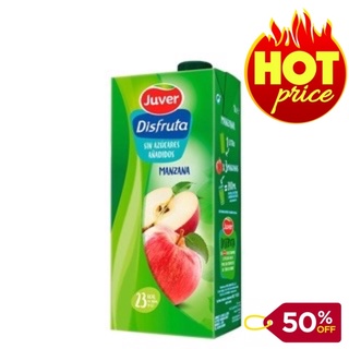 Nước ép trái cây gịảm cân vị TÁO NGUYÊN CHẤT JUVER nhập khẩu Tây Ban Nha - Hộp 1L - Date 2023