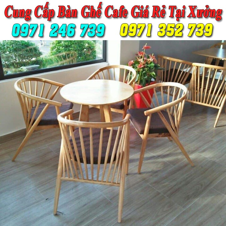 Ghế cà phê gỗ cao cấp giá rẻ