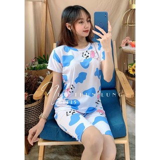 SET ĐỒ BÒ SỮA CÓ HÌNH CON BÒ (Nhiều màu lựa chọn)❤ Ảnh thật 100%tự chụp