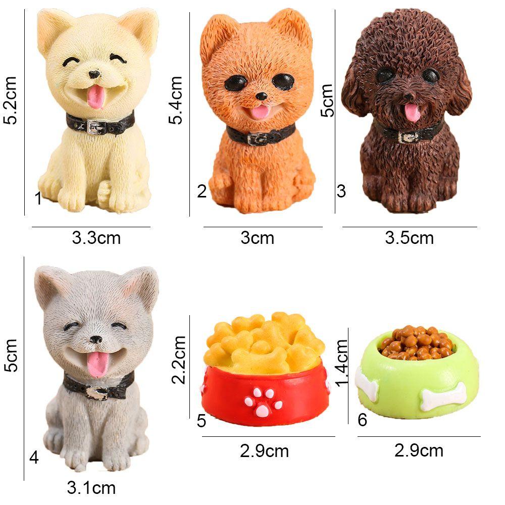 Mô Hình Chú Chó Mini Dễ Thương Trang Trí Nhà Cửa