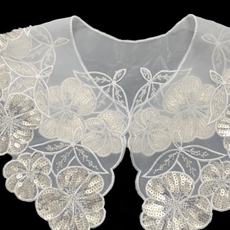 Vòng Cổ Ren Đính Hạt Kim Sa Hình Hoa Phong Cách Mùa Hè Cho Nữ