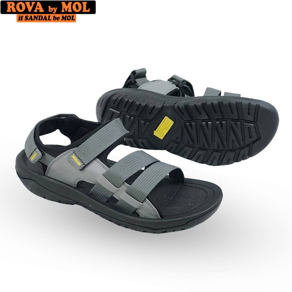 Giày sandal nam 3 quai ngang có quai hậu tháo rời mang đi học đi biển du lịch hiệu Rova RV668B ️🏒
