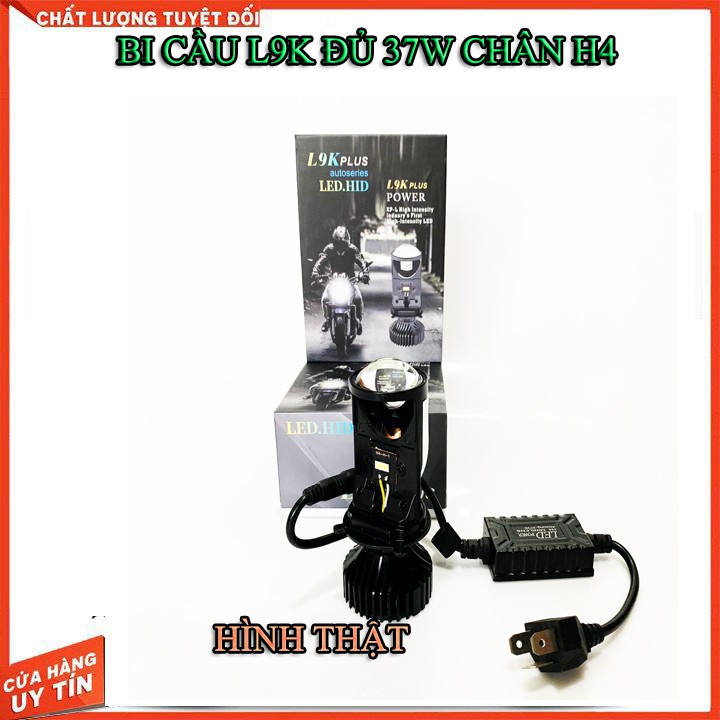 ĐÈN BI CẦU LED L9K SIÊU SÁNG ĐỦ 37W ( CHÂN H4)