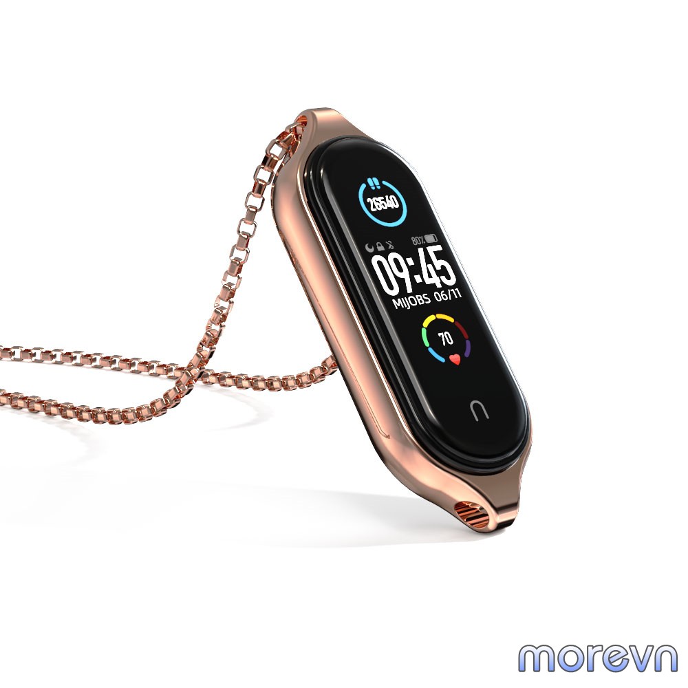 Dây đeo cổ kim loại mi band 5 chính hãng MIJOBS - dây đeo thay thế miband 5 kim loại MIJOBS