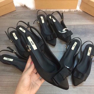 sandal nơ lụa công chúa đế cao - B3