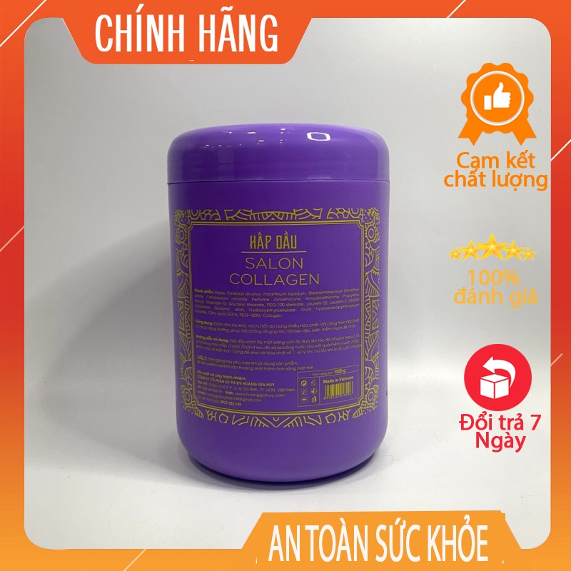 Hấp/Xả dưỡng tóc Salon Collagen màu tím 1000ml.