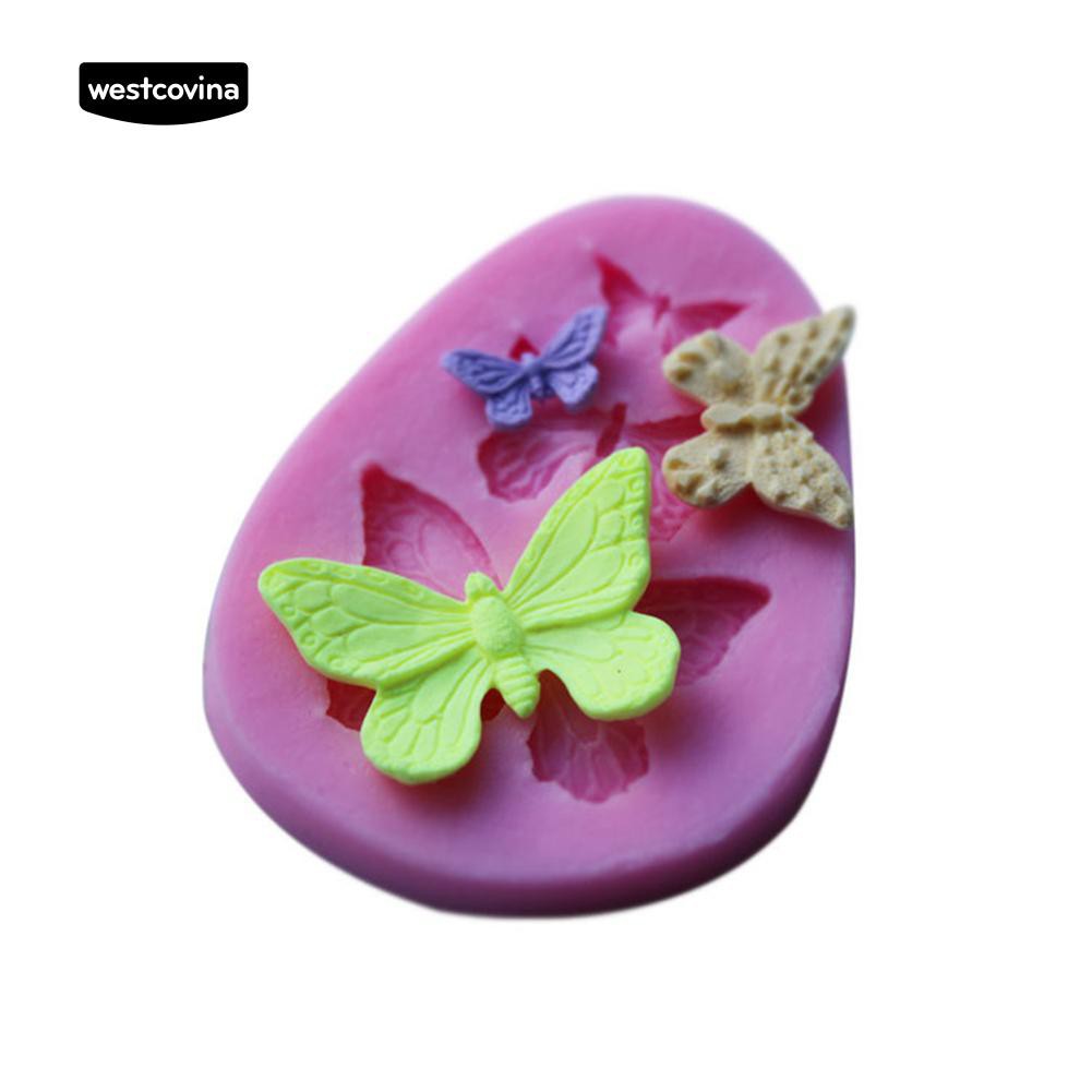 Khuôn Silicone Làm Bánh Đa Năng Tiện Lợi Hình Bướm Xinh Xắn