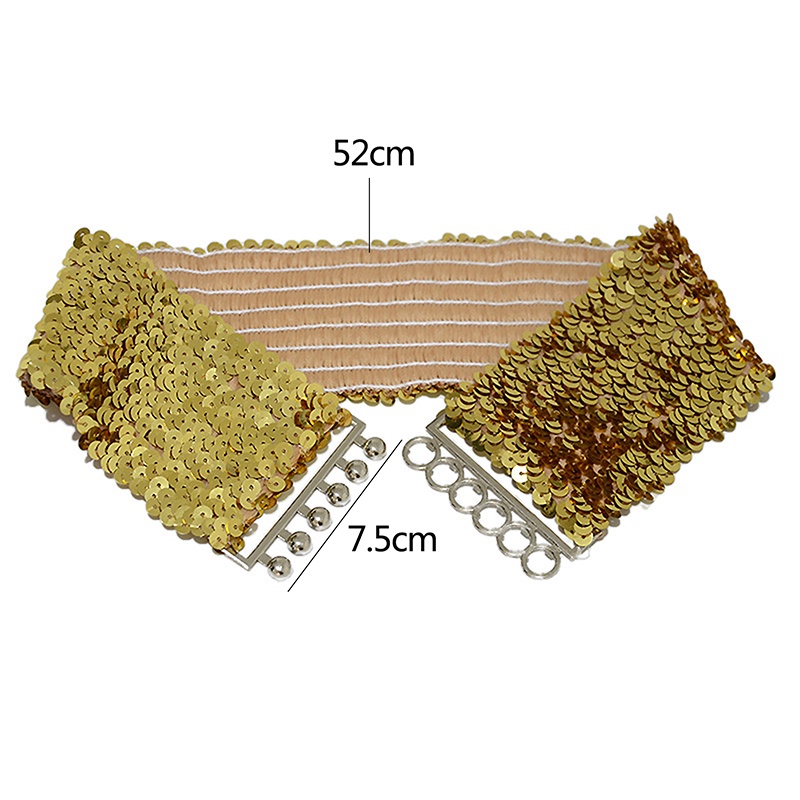 Thắt Lưng Đính Sequin Co Giãn Thời Trang Cho Nữ