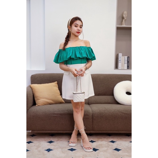 Chân váy nữ chữ A 2 nắp túi thời trang sang trọng dễ phối đồ A05