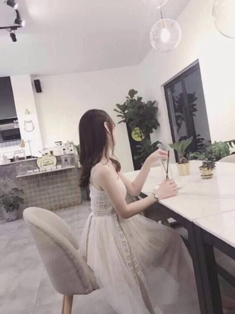 Váy maxi trắng pha ren oder QC | BigBuy360 - bigbuy360.vn