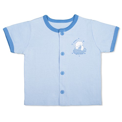 Áo Cài Giữa Tay Ngắn MIOMIO, Họa Tiết: Gấu Mây, Ngôi Sao, Teddy Cho Bé Trai Bé Gái , 100% Cotton