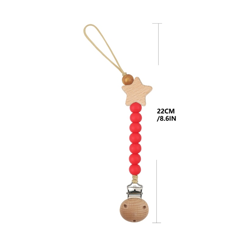 Kẹp Núm Vú Giả Kèm Giá Đỡ Hạt Silicone Tiện Dụng Cho Bé Trai Và Gái