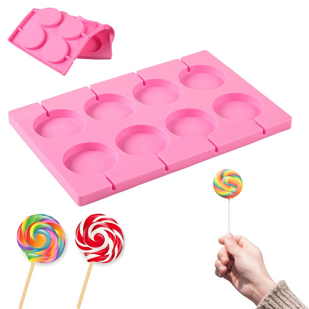 Khuôn Silicone Làm Bánh Hình Kẹo Mút