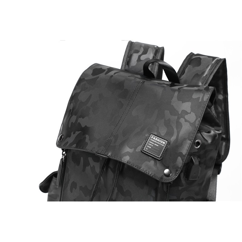 [Bảo hành 10 năm] HÀNG NHẬP BALO nam họa tiết CAMO hcm BLL24 DA CAO CẤP ĐỰNG LAPTOP 15 INCH (Loại 1)