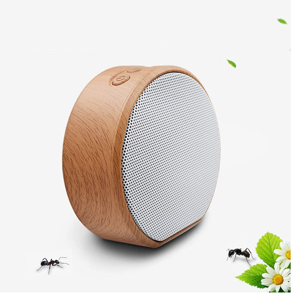 Loa không dây bluetooth A60 mini âm thanh nổi hỗ trợ thẻ TF họa tiết vân gỗ thời trang nhỏ gọn