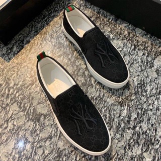 NEW Giày lười nam thêu chữ NY đơn giản đẹp mắt - 2 màu GIÁ TỐT