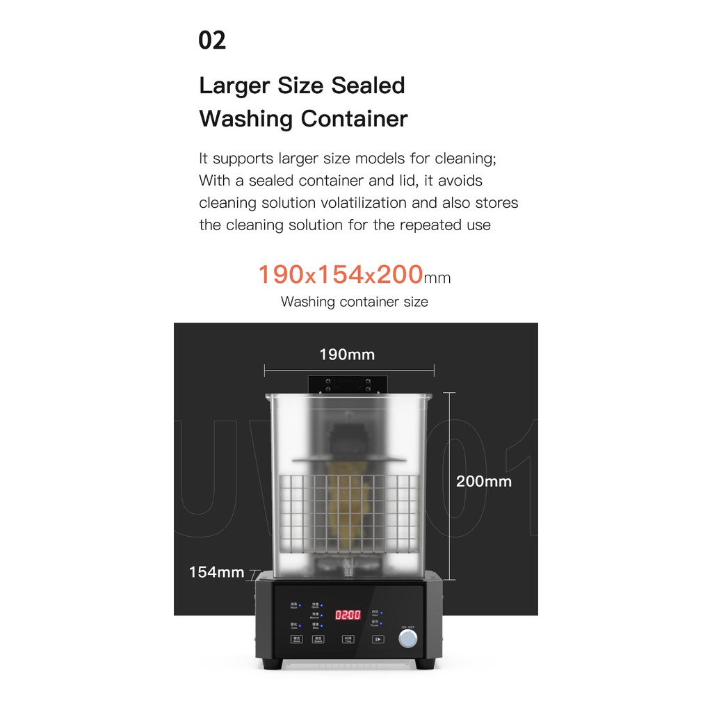 Máy rửa và phơi sáng UV cho sản phẩm in 3d Resin Creality UW-01 Washing and Curing Machine | BigBuy360 - bigbuy360.vn