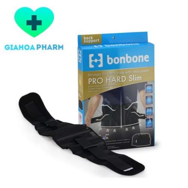 Đai cố định lưng nhật bản chính hãng bonbone pro hard slim - ảnh sản phẩm 1