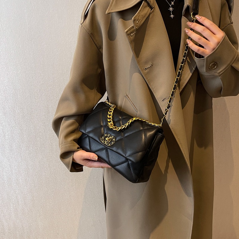 Túi Đeo Chéo Hình Vuông Nhỏ Thêu Họa Tiết Thời Trang Thu Đông 2022 Cho Nữ