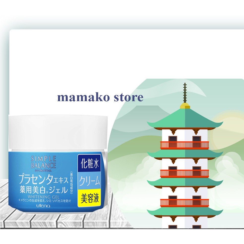 GEL DƯỠNG DA 3 TRONG 1 UTENA SIMPLE BALANCE HYALURONIC ACID GEL/màu trắng – dưỡng da ẩm