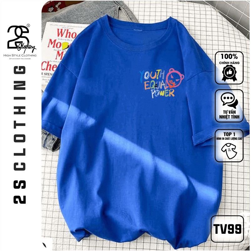 Áo Thun Unisex Tay Lỡ Form Rộng 2s Clothing Áo Phông Phom Rộng Nữ Giá Rẻ In Hình Chữ Màu Sắc Thời Trang TV99